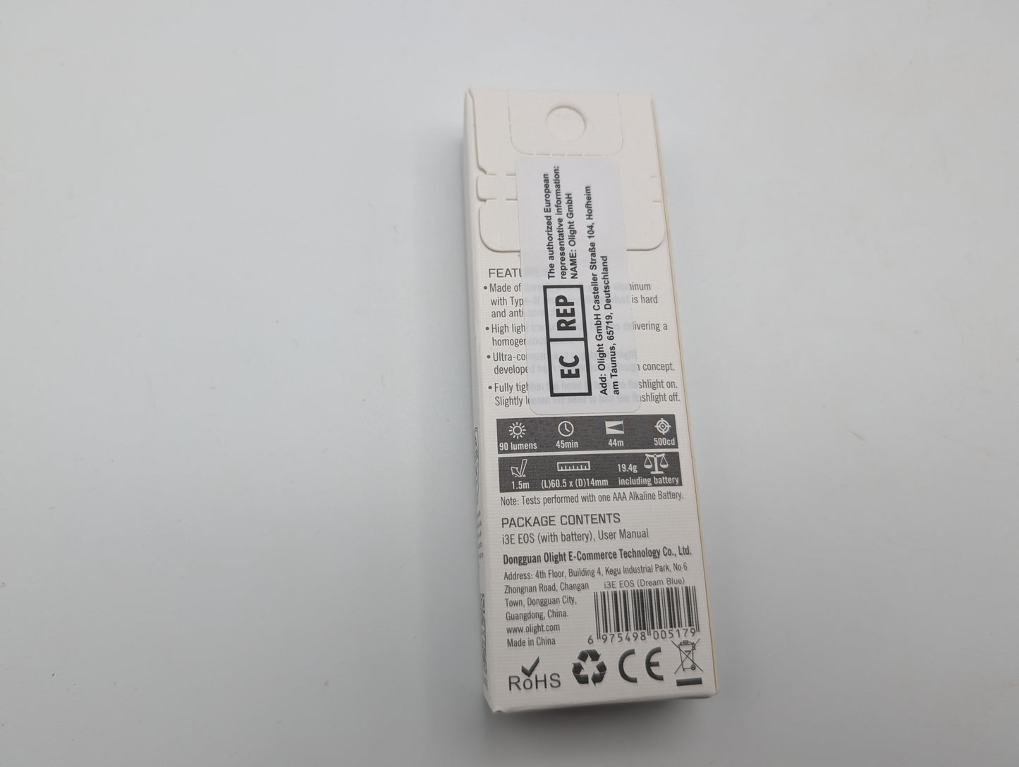 Olight i3E EOS Dream Blue (Limited Edition) - Grade A