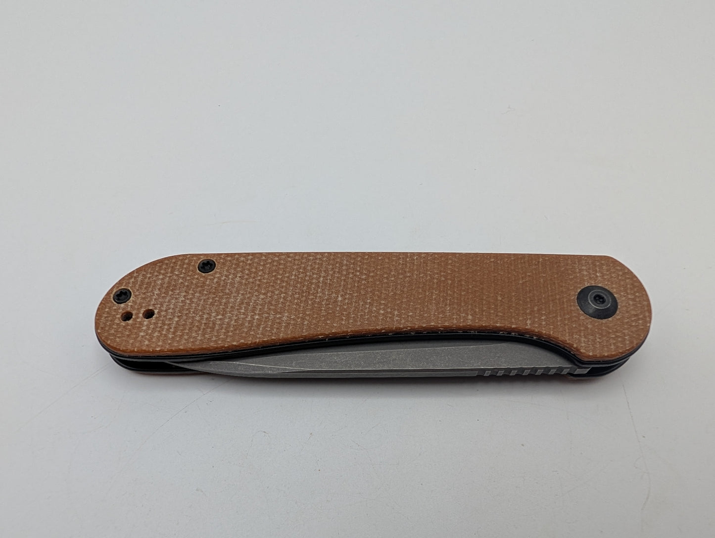 Civivi Elementum Button Lock Brown Micarta – Grade B