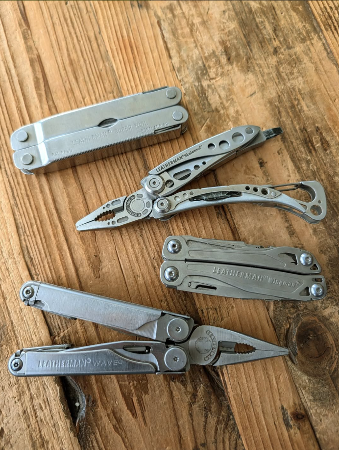 verzameling leatherman multitools