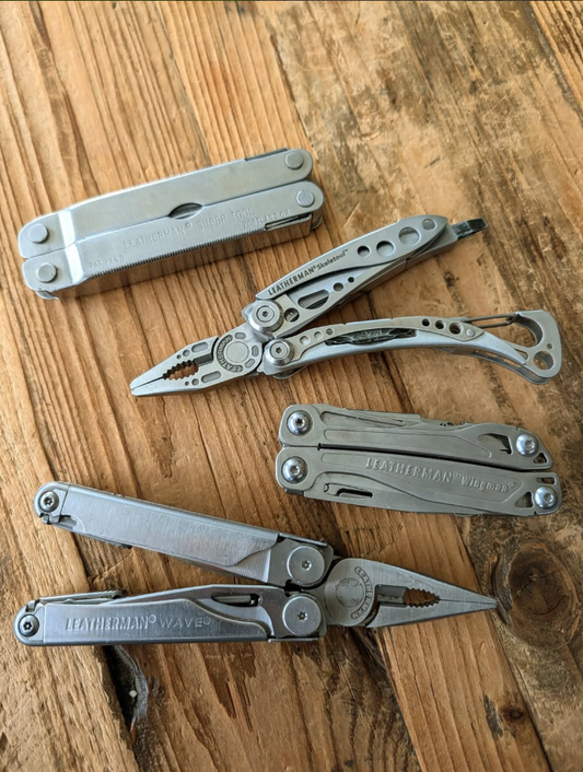 verzameling leatherman multitools