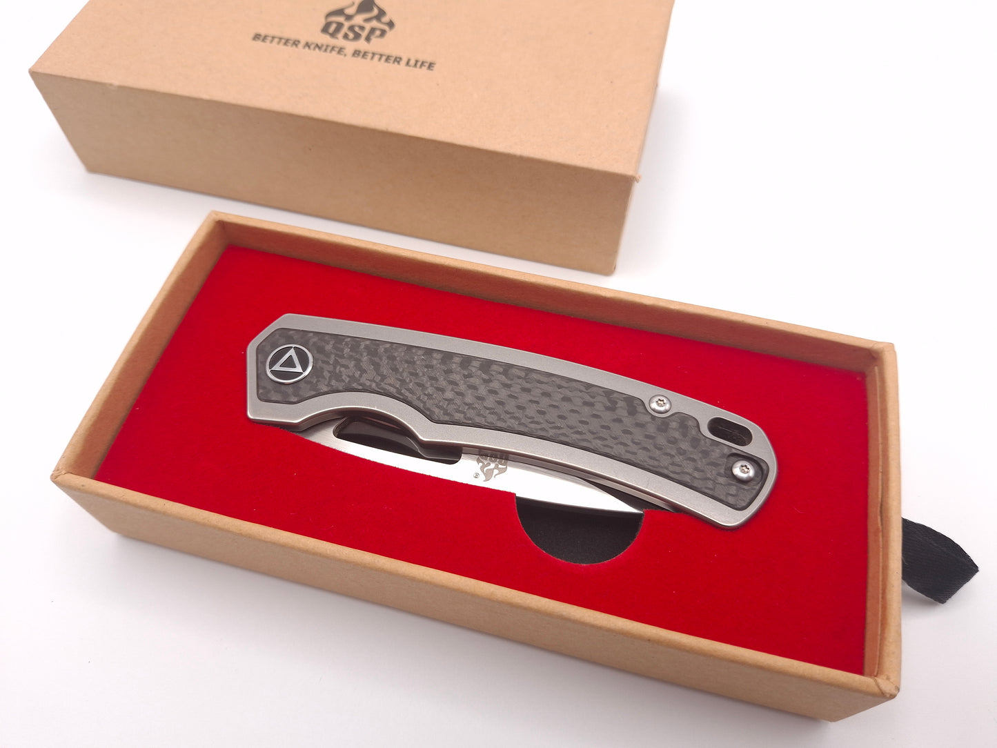 QSP Puffin Titanium Carbon Fiber S35VN – Grade B
