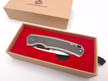 QSP Puffin Titanium Carbon Fiber S35VN – Grade B