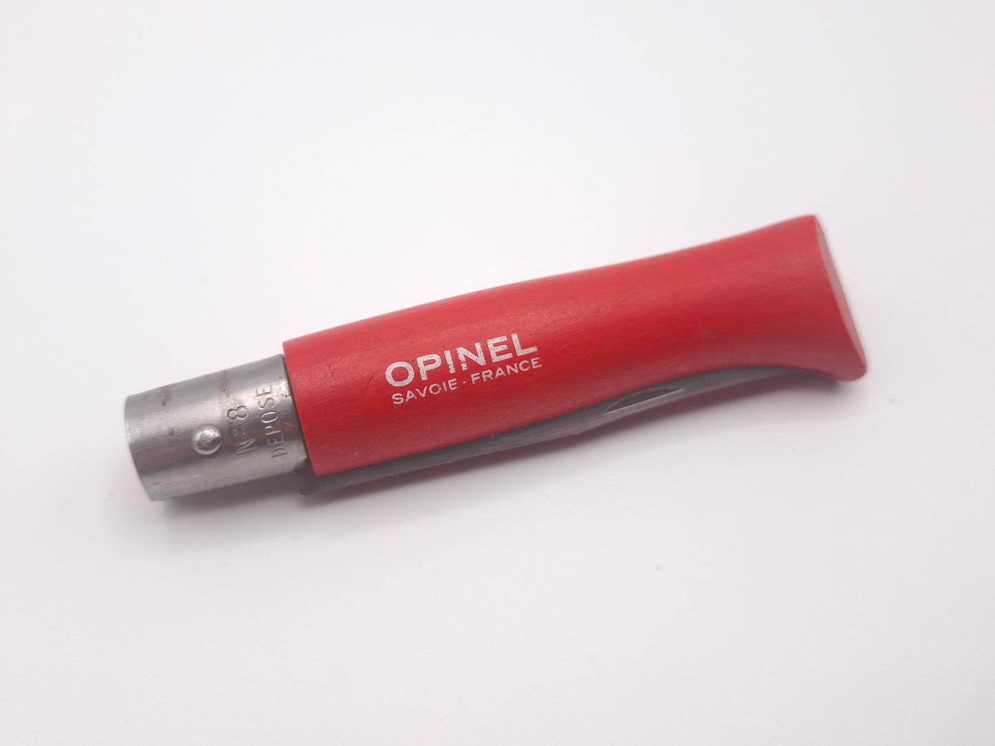 Opinel N°08 Inox Rouge (Vintage/Depose) – Grade B