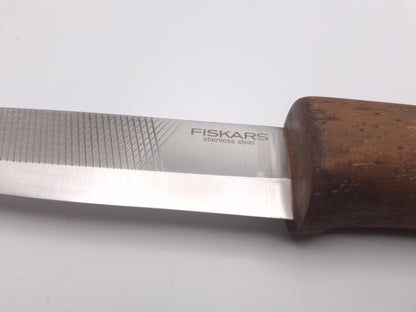 Fiskars Heavy Duty Knife Custom Wood Handle – Grade A
