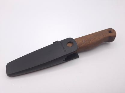 Fiskars Heavy Duty Knife Custom Wood Handle – Grade A