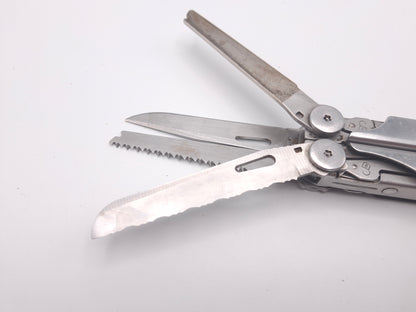 Leatherman Wave 1st Gen PAT PEND + Lederen Hoes – Grade B