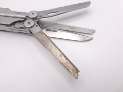 Leatherman Wave 1st Gen PAT PEND + Lederen Hoes – Grade B