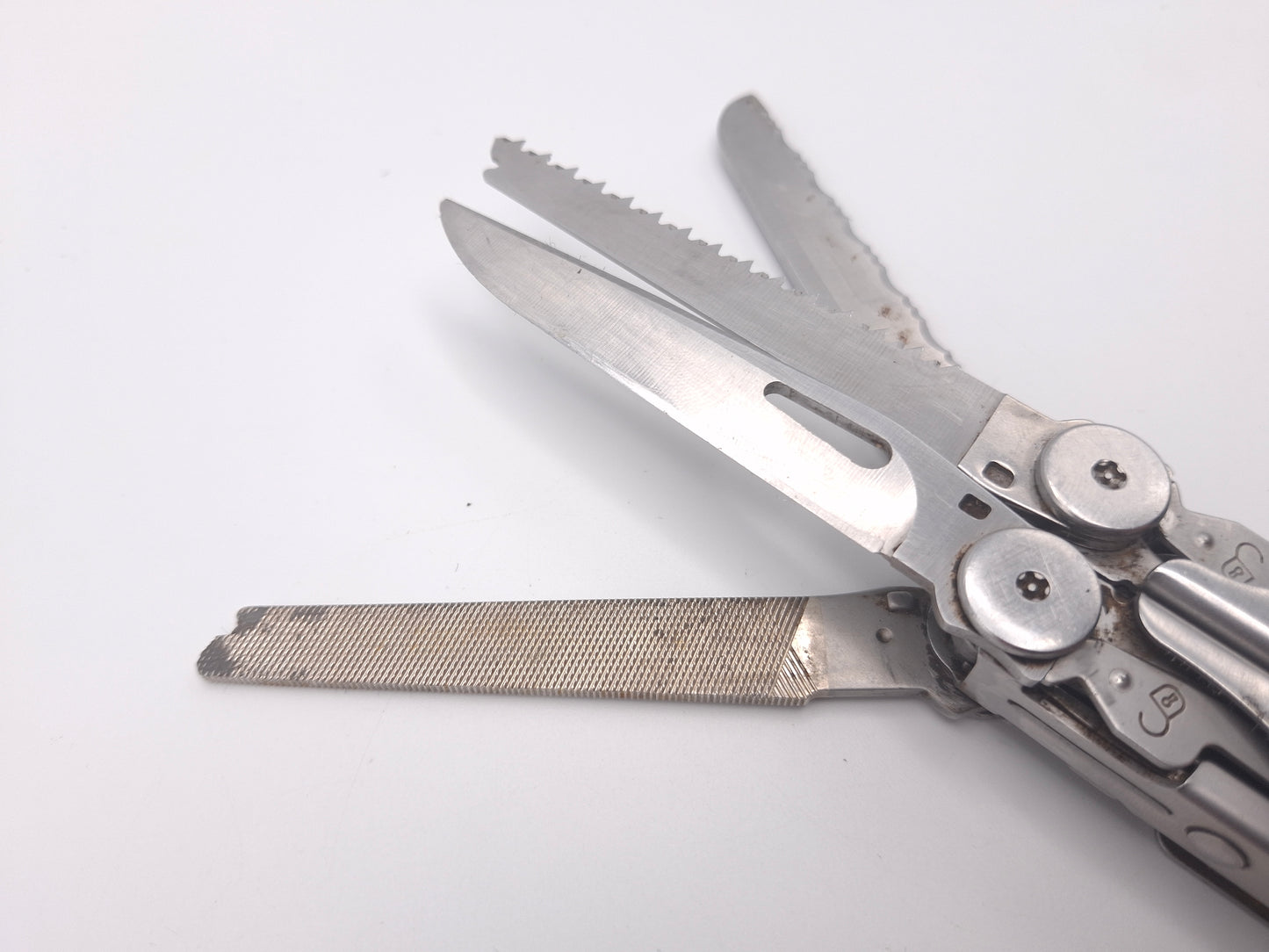 Leatherman Wave 1st Gen PAT PEND + Lederen Hoes – Grade B