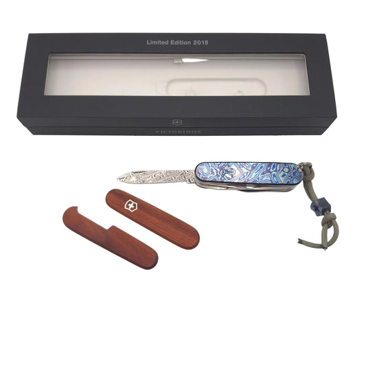 Victorinox Deluxe Tinker Damask Limited Edition 2018 MetonBoss Alien Timascus – Grade A