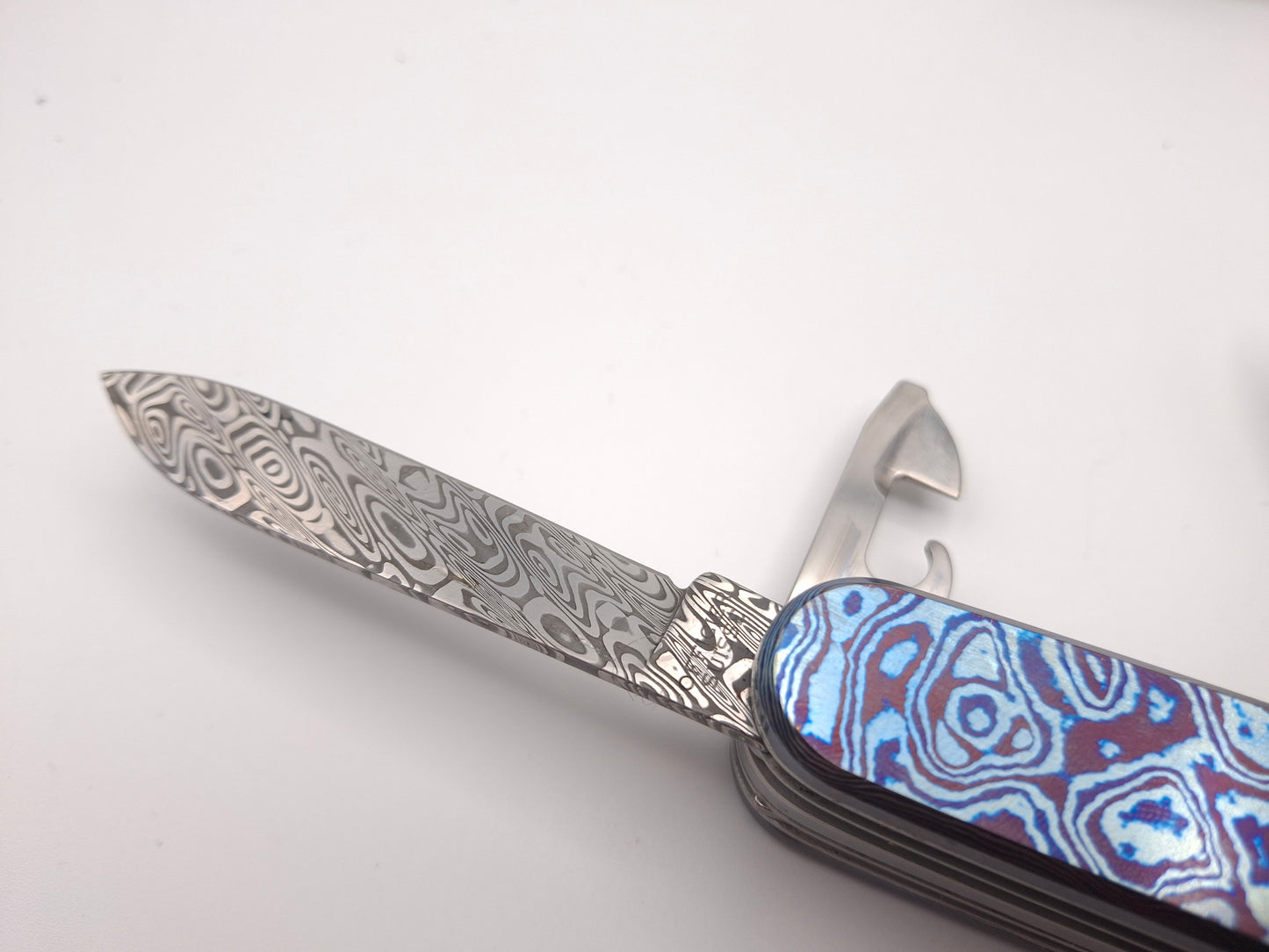 Victorinox Deluxe Tinker Damast Limited Edition 2018 MetonBoss Alien Timascus – Grade A