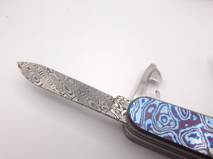 Victorinox Deluxe Tinker Damast Limited Edition 2018 MetonBoss Alien Timascus – Grade A
