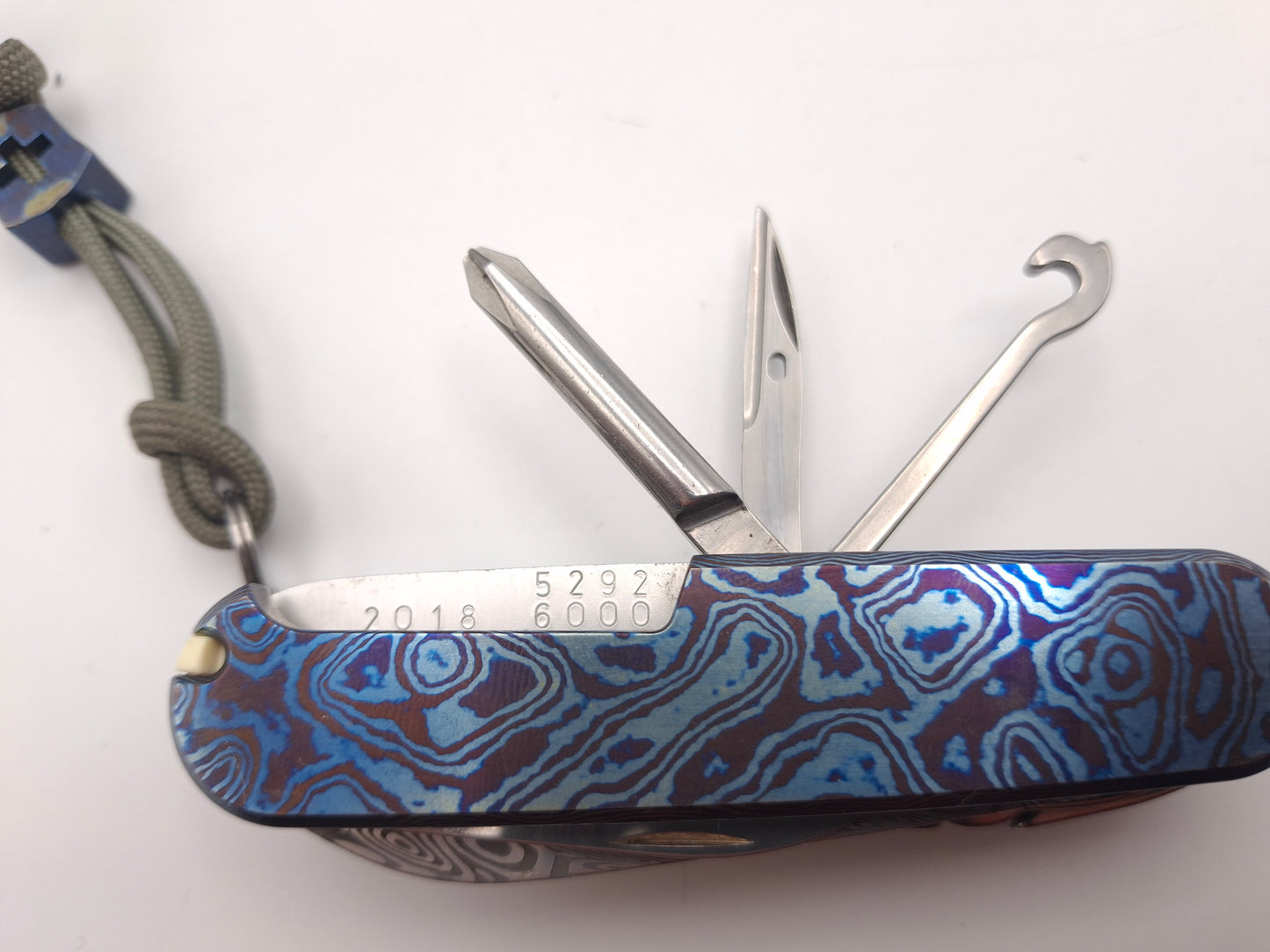 Victorinox Deluxe Tinker Damast Limited Edition 2018 MetonBoss Alien Timascus – Grade A