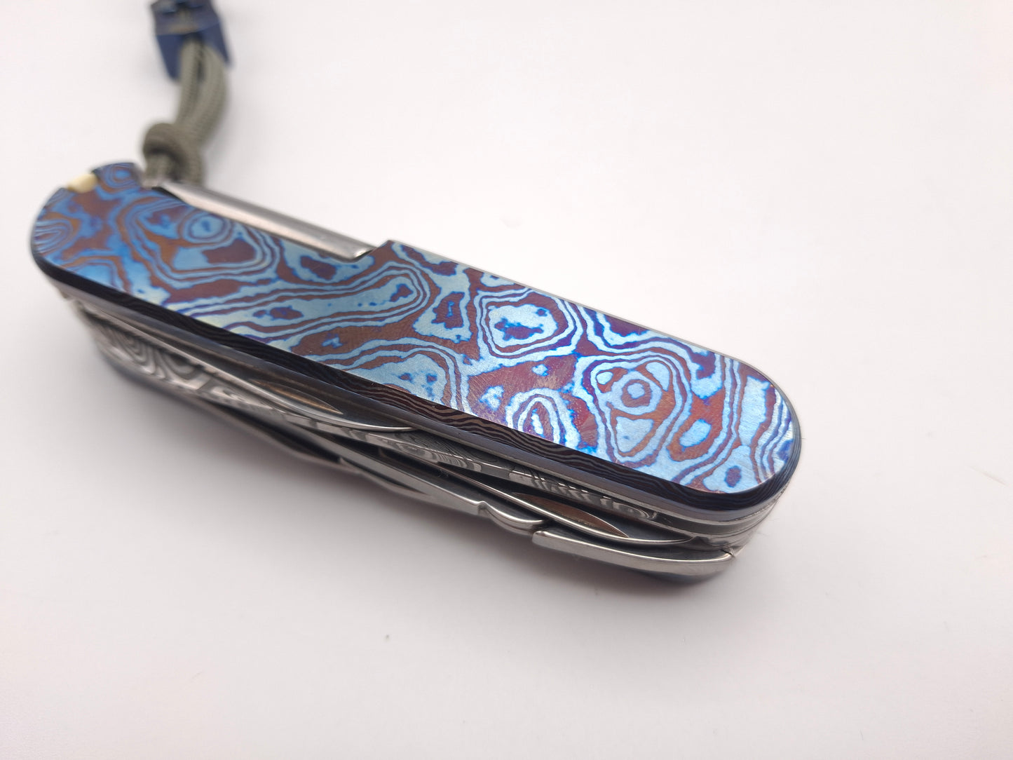 Victorinox Deluxe Tinker Damast Limited Edition 2018 MetonBoss Alien Timascus – Grade A