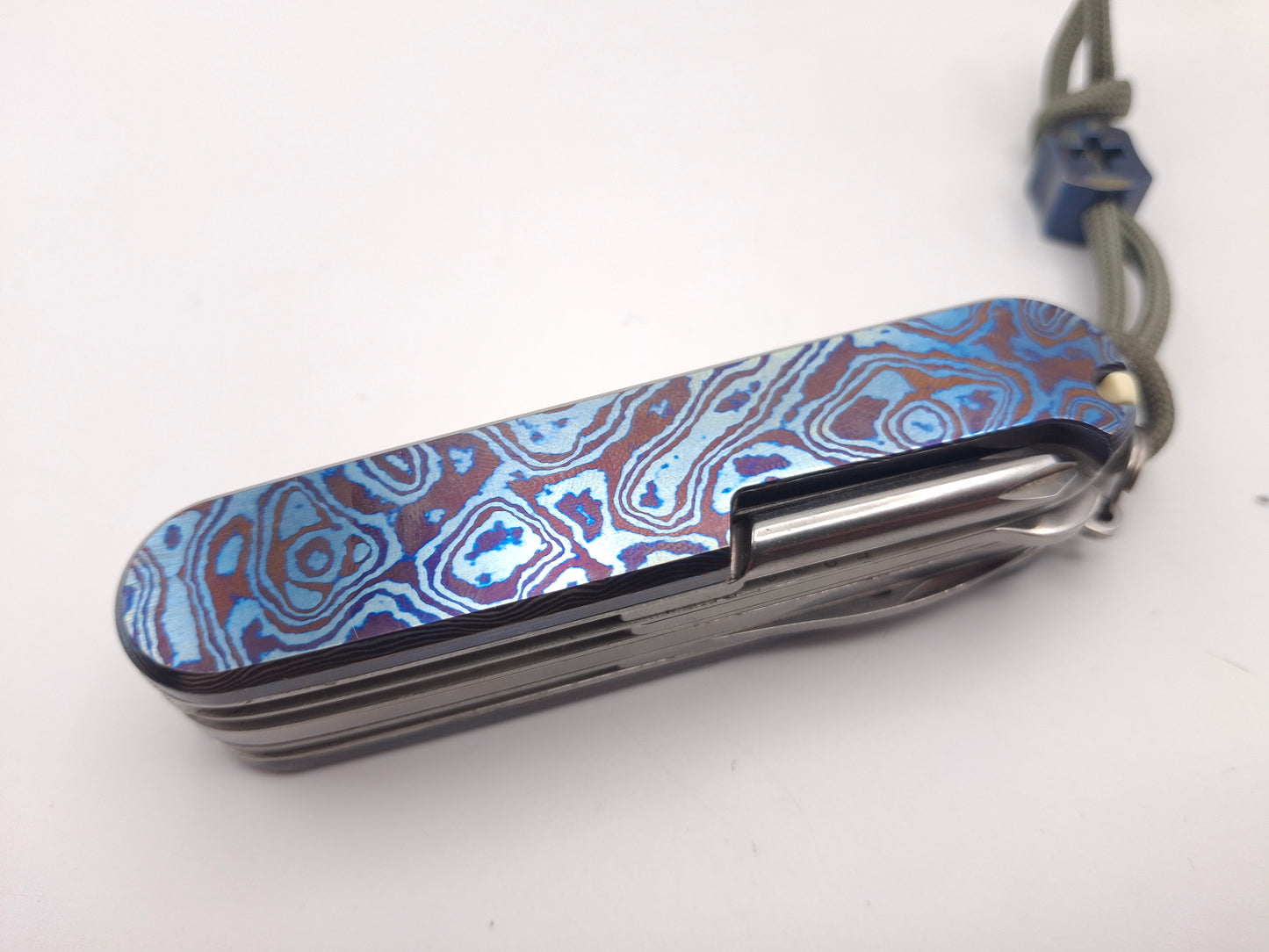 Victorinox Deluxe Tinker Damast Limited Edition 2018 MetonBoss Alien Timascus – Grade A