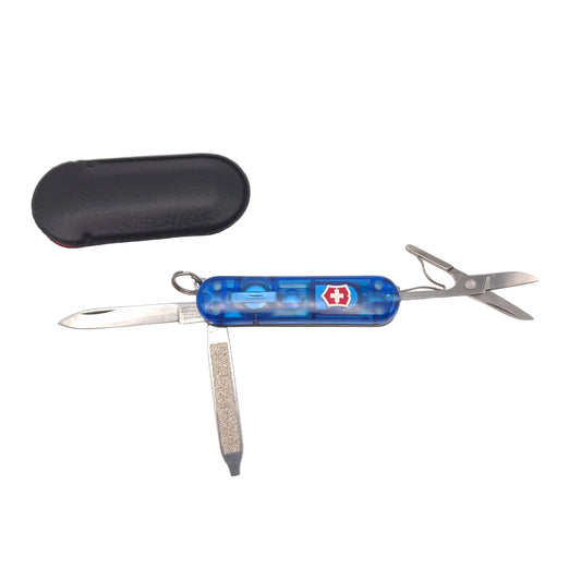 Victorinox Swiss Lite Blauw Transparant – Grade A