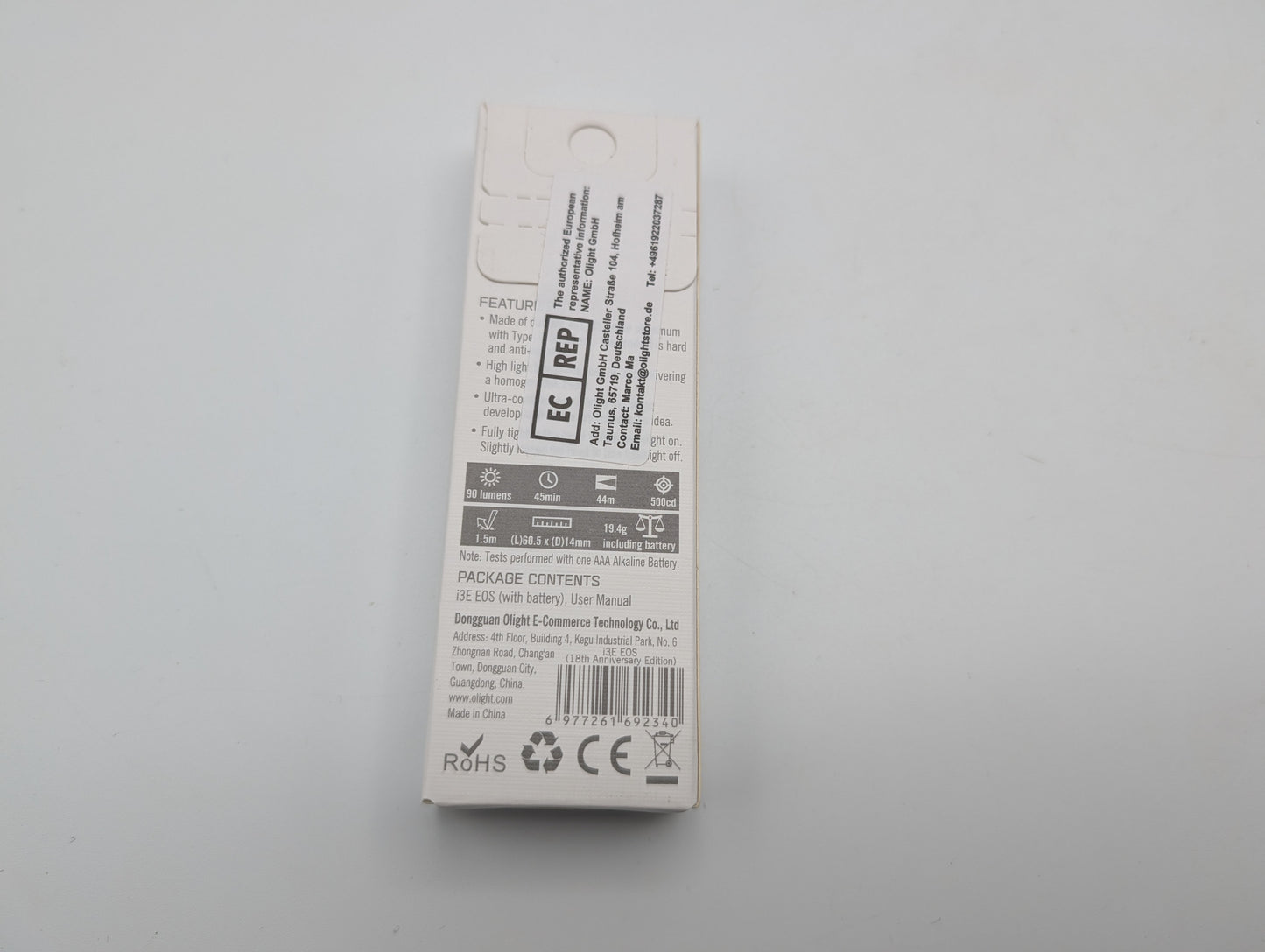 Olight i3E EOS 18th Anniversary (Limited Edition) - Grade A