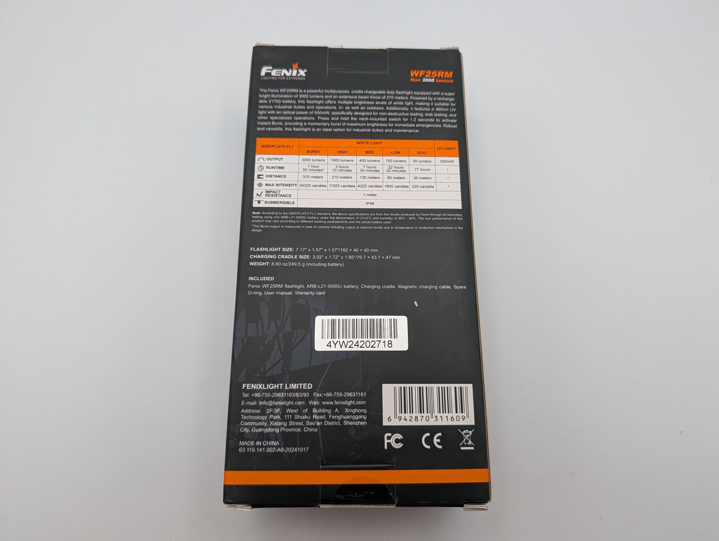 Fenix WF25RM 3000 Lumen – Grade A
