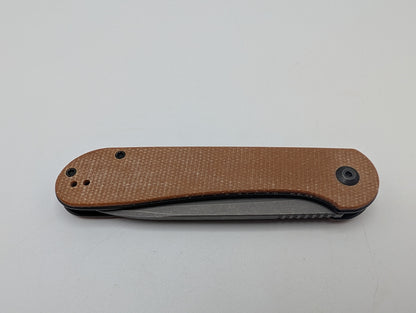Civivi Elementum Button Lock Brown Micarta – Grade B