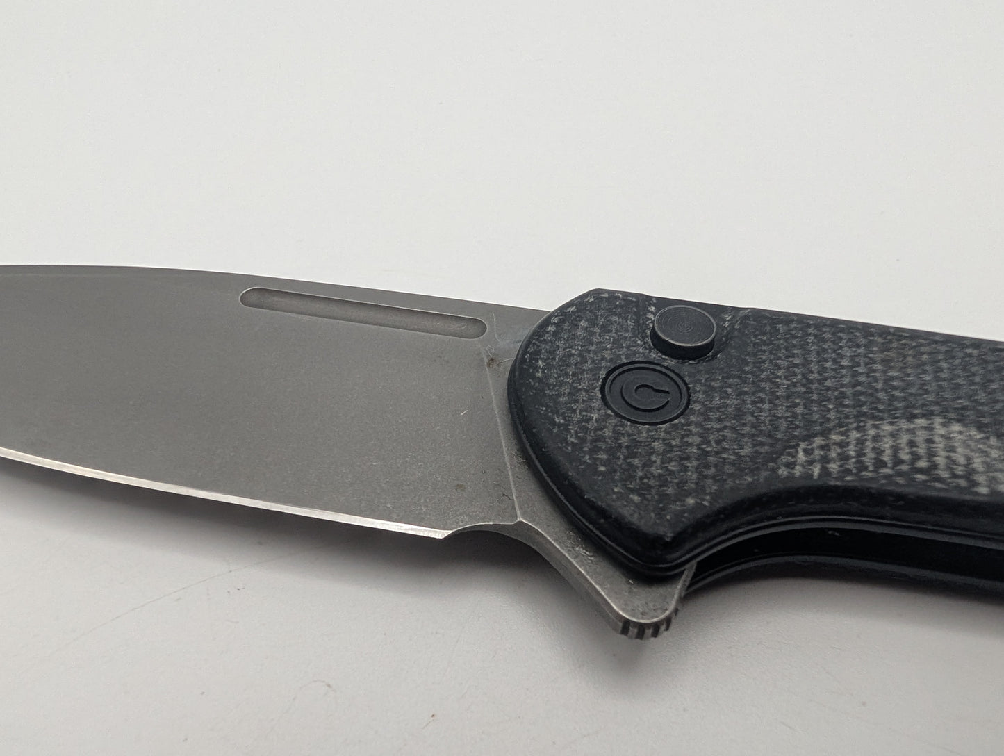 Civivi Conspirator Button Lock Black Micarta – Grade B