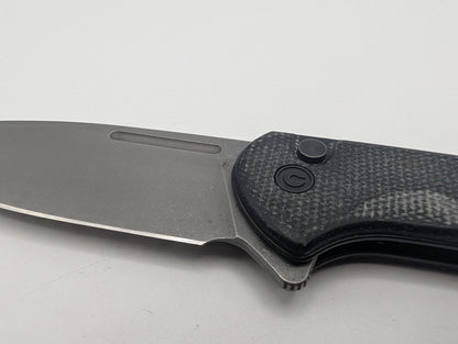 Civivi Conspirator Button Lock Black Micarta – Grade B