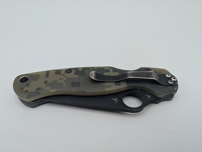 Spyderco Para Military 2 Digital Camo G-10 Black – Grade B
