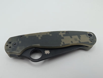 Spyderco Para Military 2 Digital Camo G-10 Black – Grade B