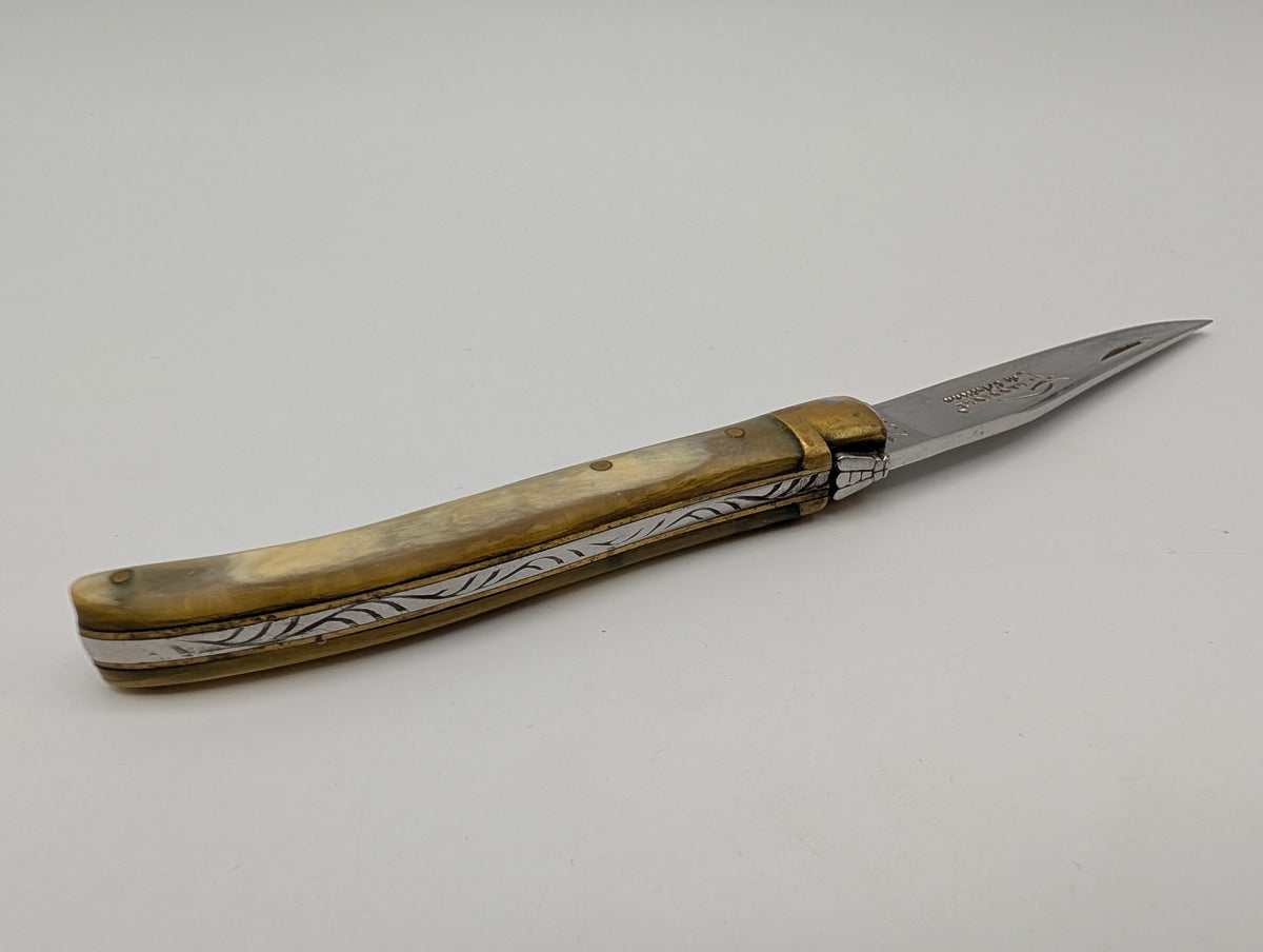 Laguiole de l'Artisan Horn und Messing – Grad C