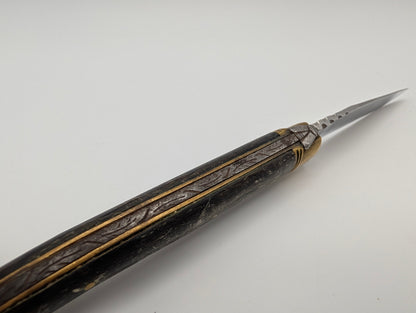 Arbalète G. David Laguiole Traditionell Dunkles Horn – Grad C