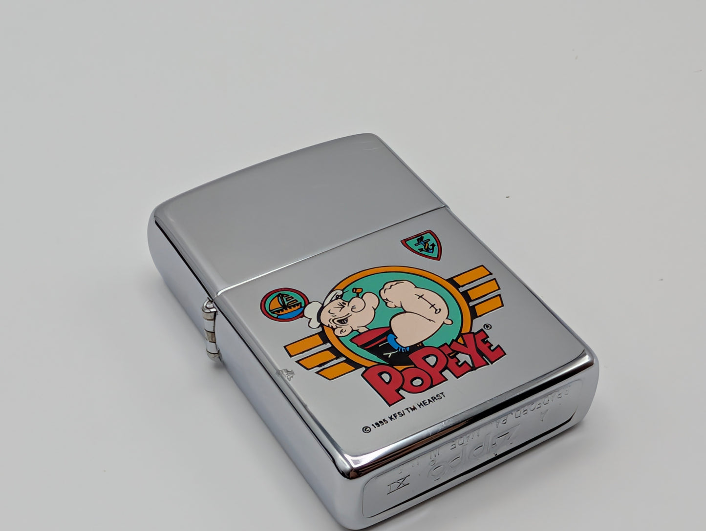 Zippo Popeye High Polish Chrome (1995) – Grade B