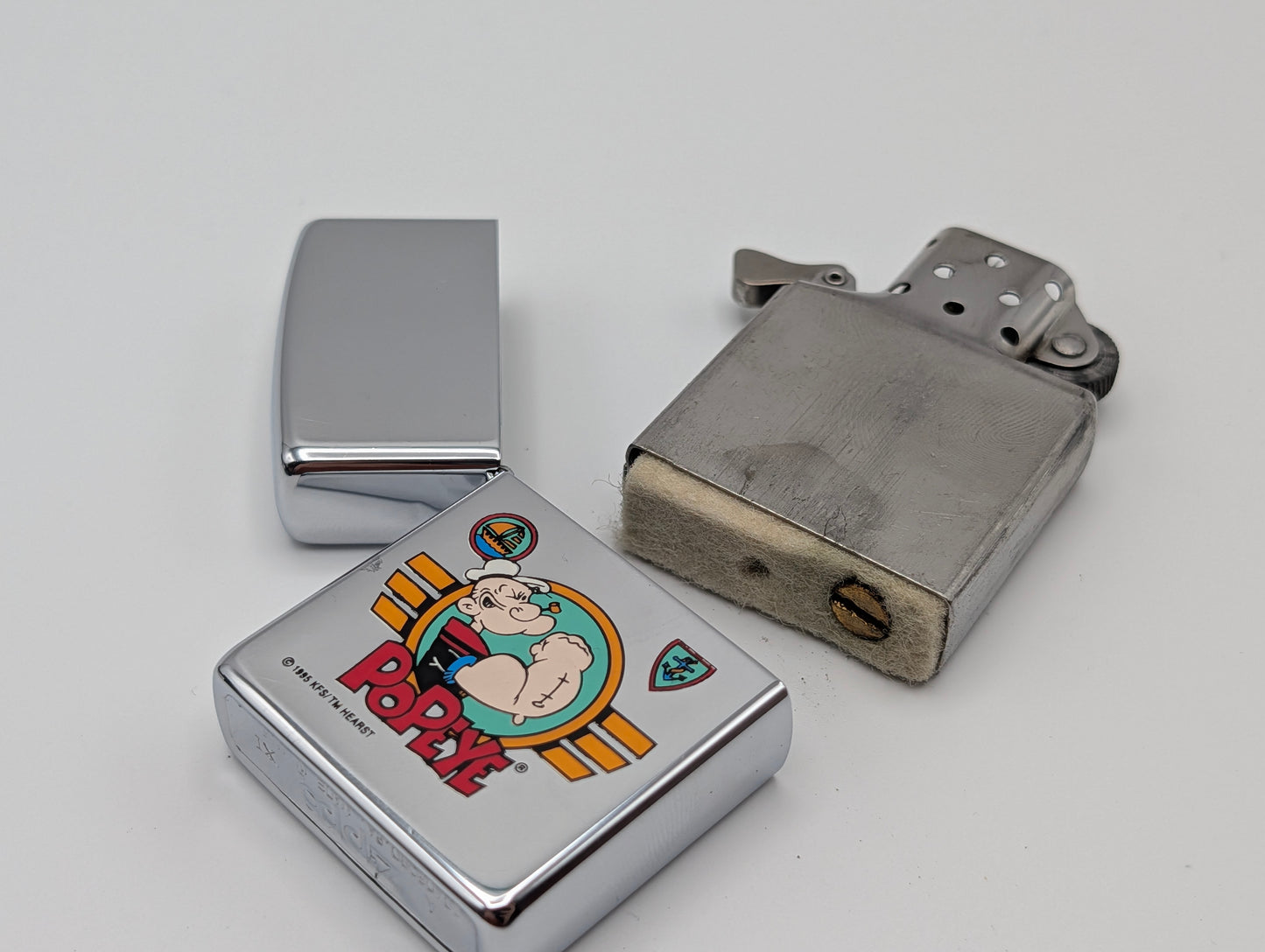 Zippo Popeye High Polish Chrome (1995) – Grade B