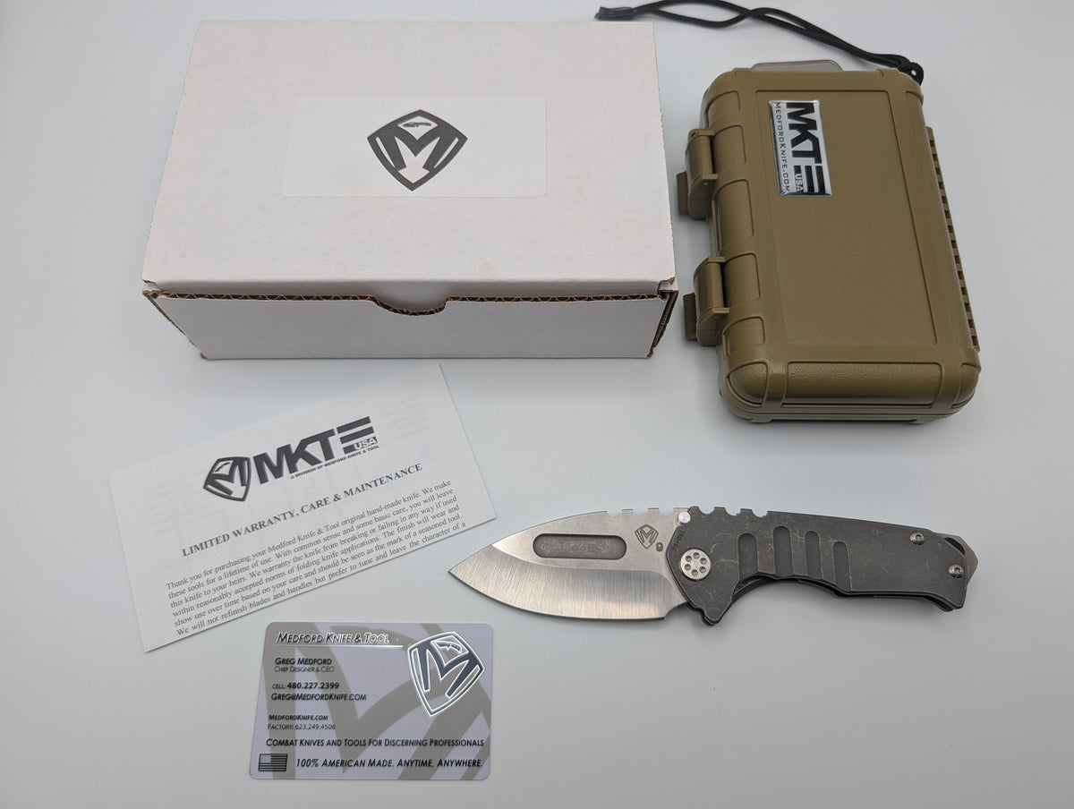 Medford Praetorian T Drop Point Titanium – Grade A