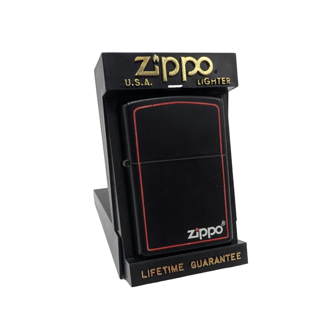 Zippo Classic Black and Red Matte – Grade B