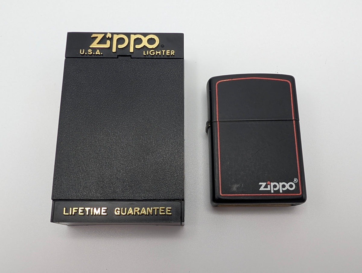 Zippo Classic Black and Red Matte – Grade B