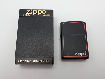 Zippo Classic Black and Red Matte – Grade B