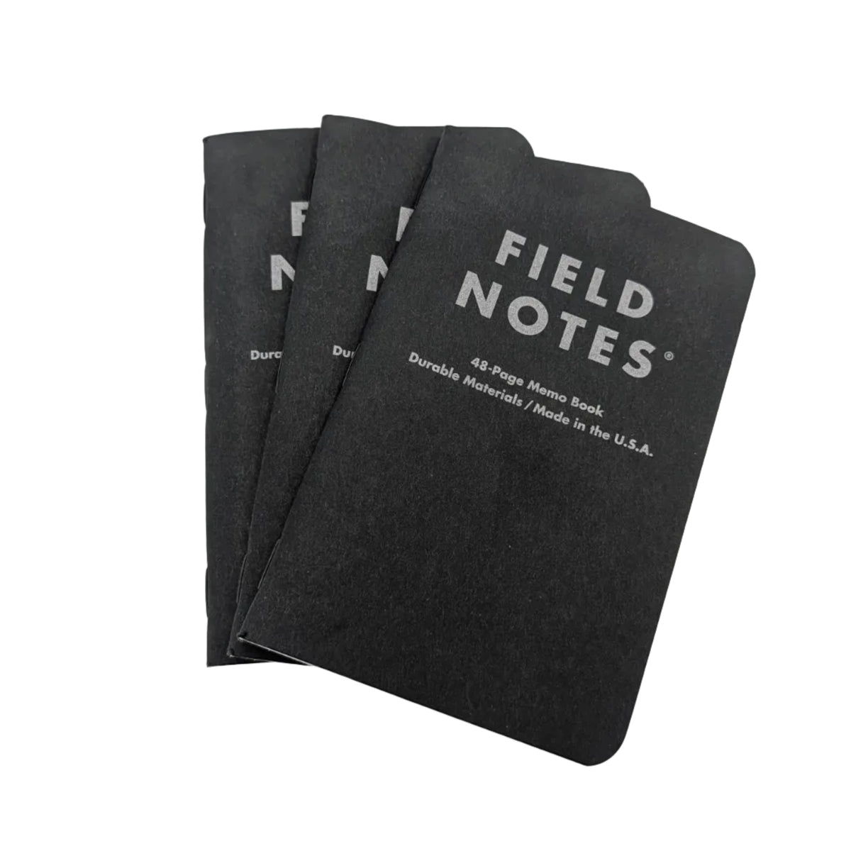 Field Notes Pitch Black Memo Book 3-Pack – Grade A
