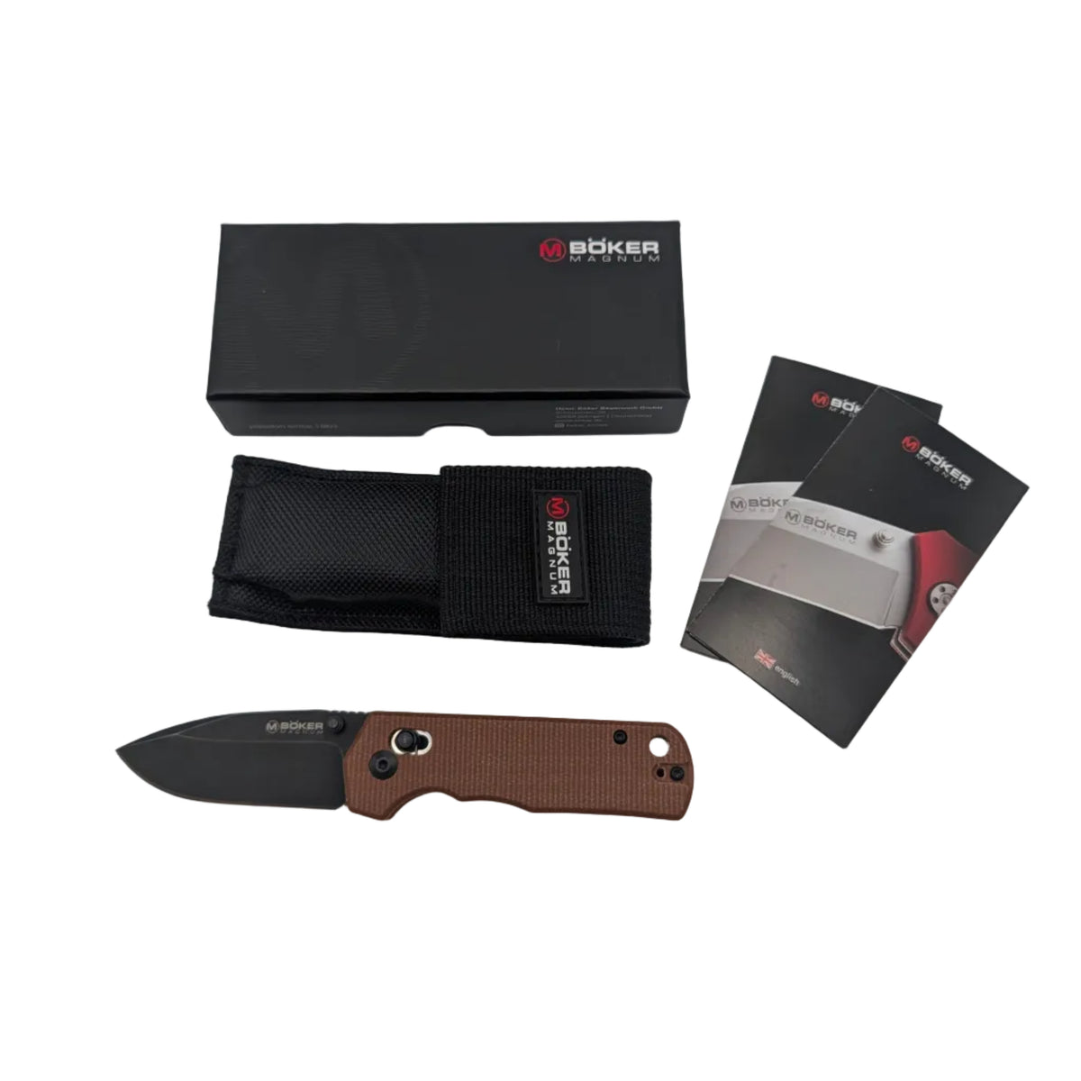 Böker Magnum Rockstub Brown Micarta – Grade A