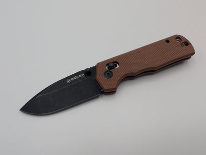 Böker Magnum Rockstub Brown Micarta – Grade A