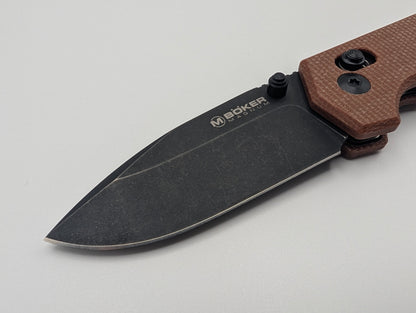 Böker Magnum Rockstub Brown Micarta – Grade A
