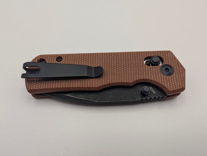 Böker Magnum Rockstub Brown Micarta – Grade A